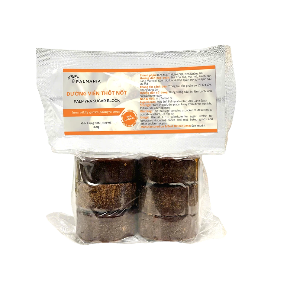 Đường thốt nốt viên tự nhiên 500 g · Túi