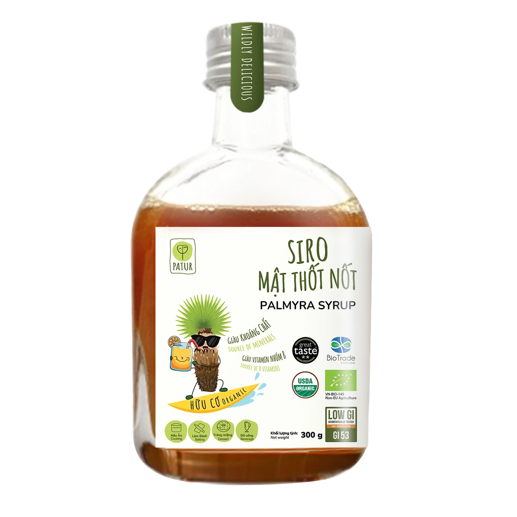 Siro mật thốt nốt hữu cơ 300 g