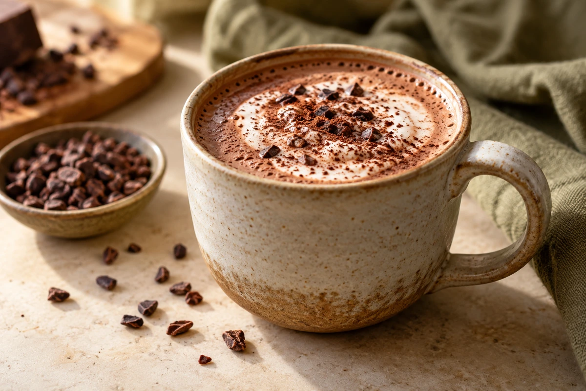 Delicious cacao drink